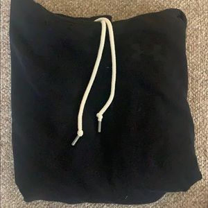Solid Black Under Armour Pull-Over Hoodie